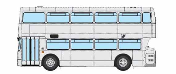 Leyland Fleetline MCW white